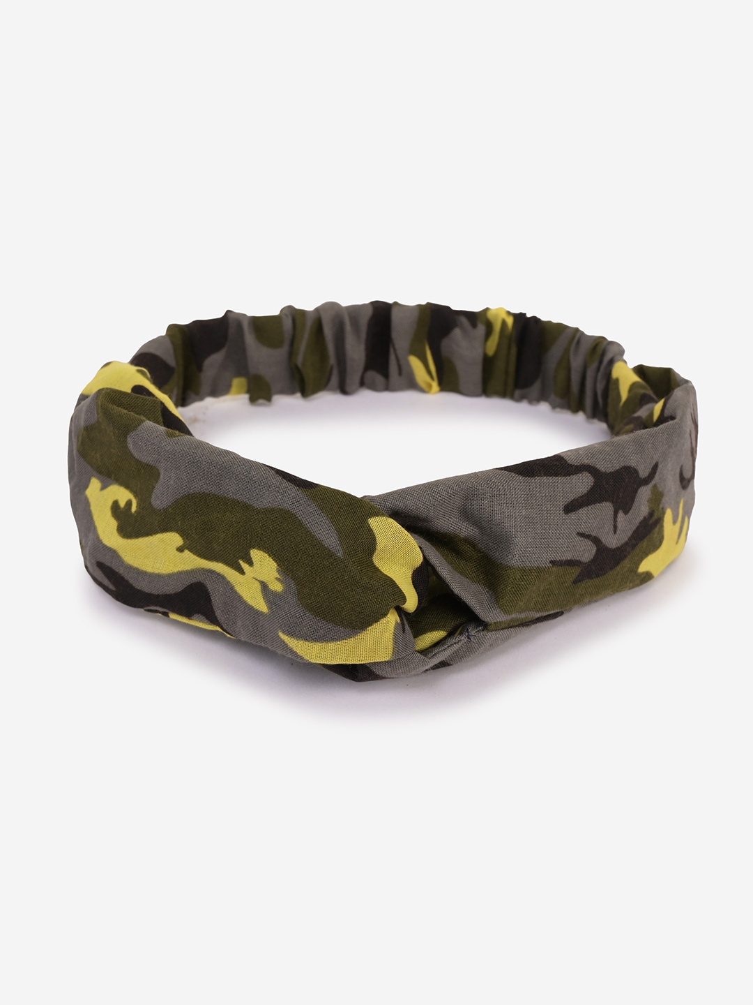 

BuckleUp Women Green & Grey Hairband