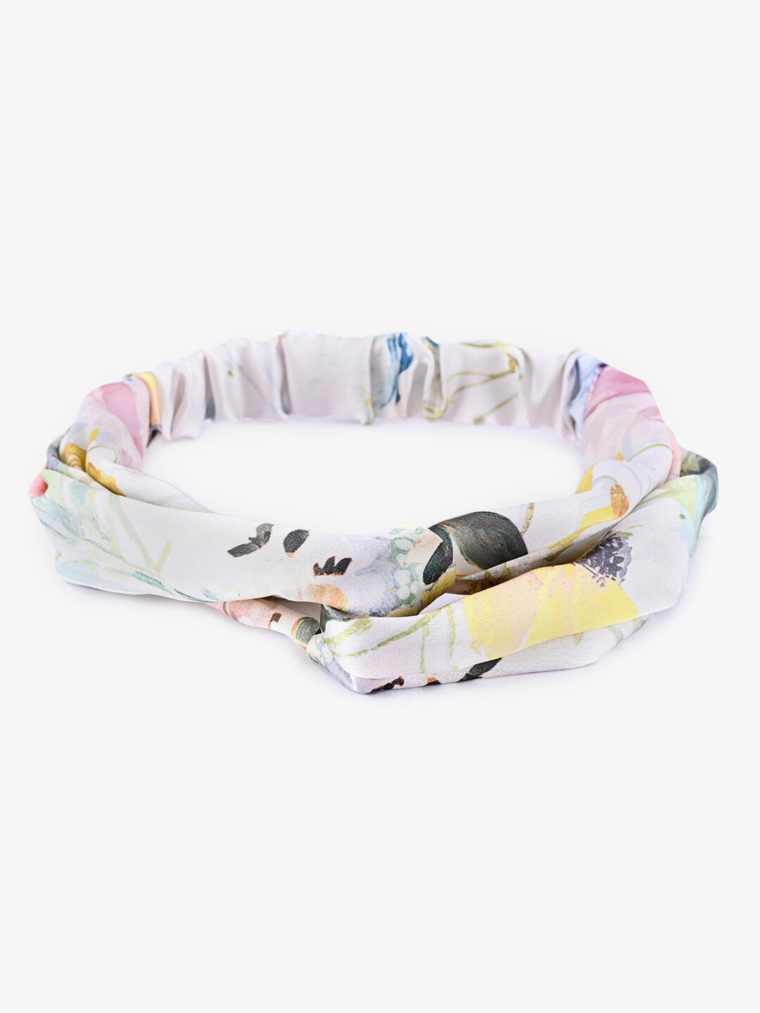 

BuckleUp Women White & Pink Hairband