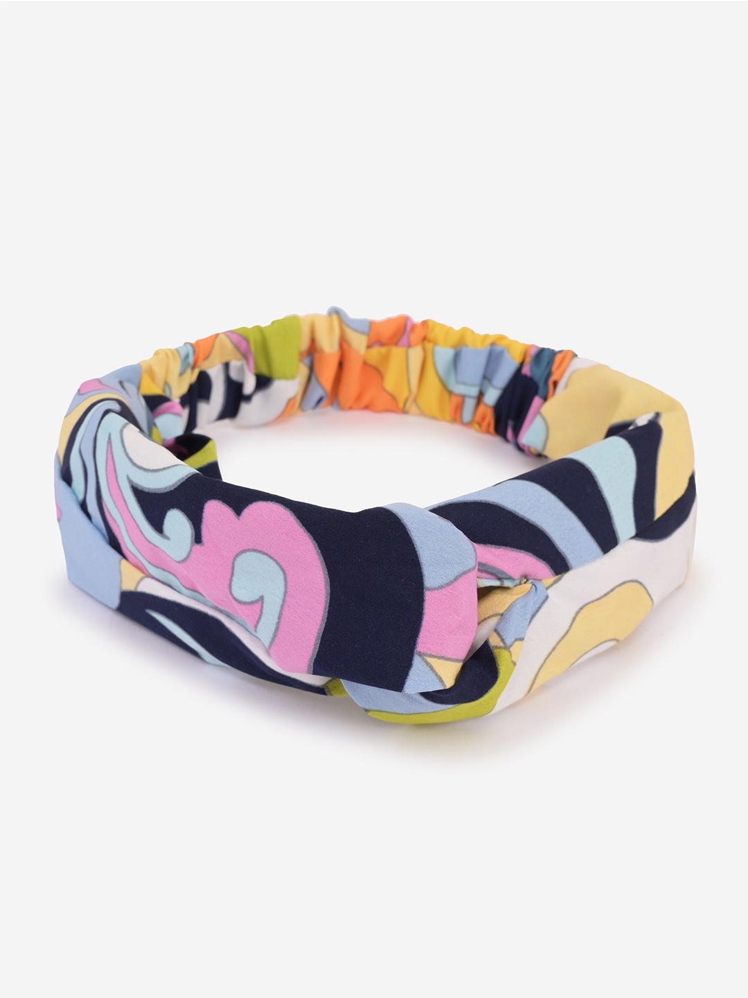 

BuckleUp Women Navy Blue & Orange Hairband