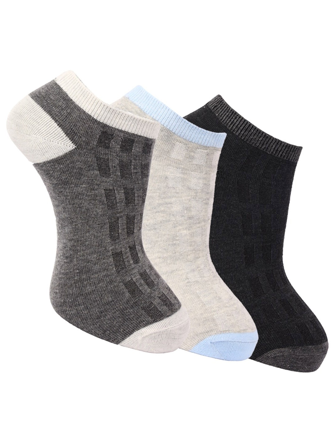 Dollar Socks Men Pack of 3 Assorted Ankle Length Socks