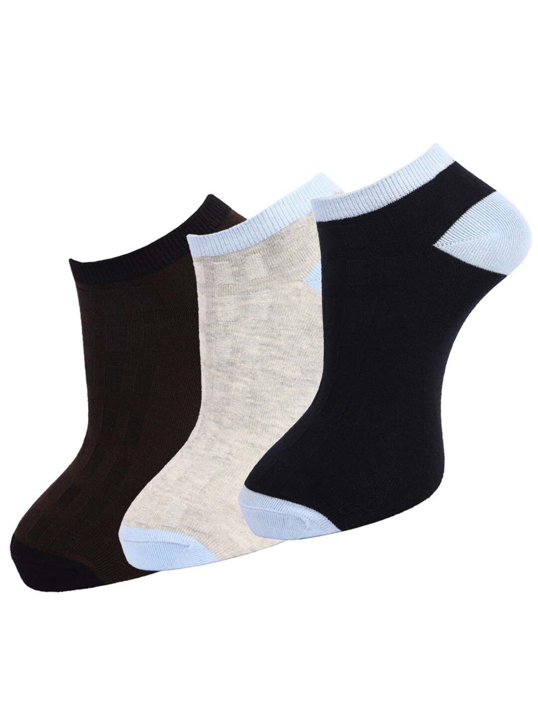 

Dollar Socks Men Pack of 3 Assorted Cotton Ankle-Length Socks
