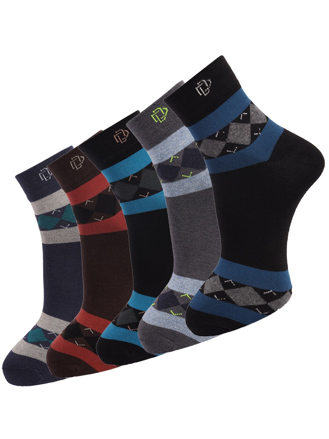 

Dollar Socks Men Pack Of 5 Assorted Ankle Length Socks