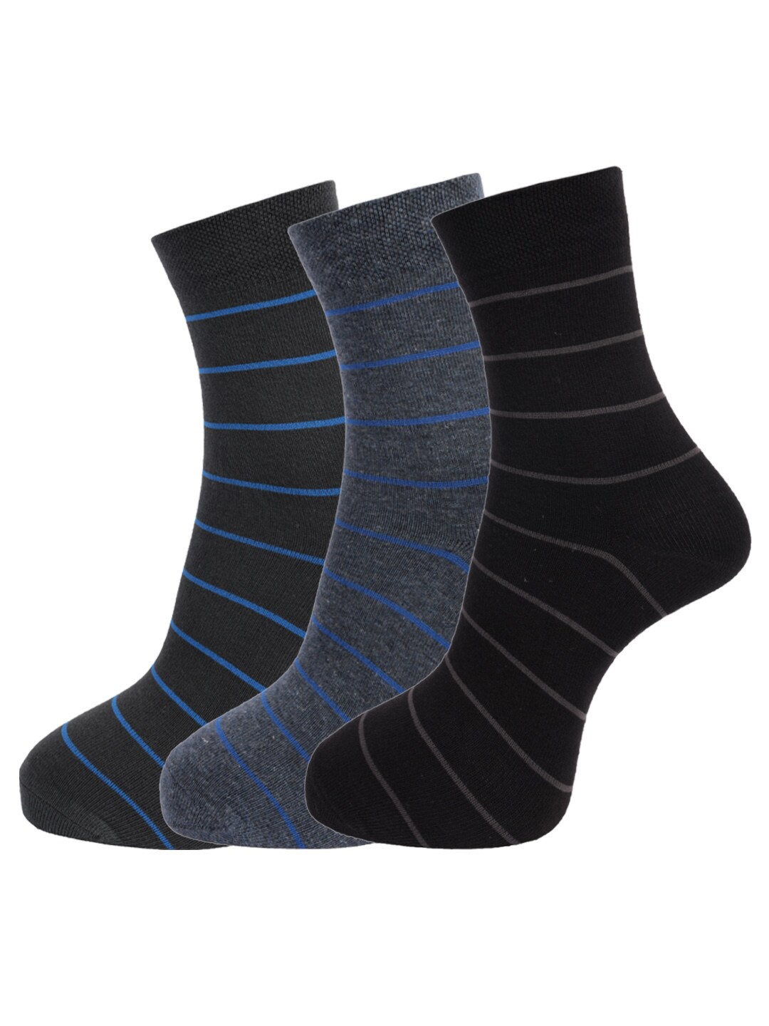 

Dollar Socks Men Pack Of 3 Assorted Cotton Above Ankle Length Socks