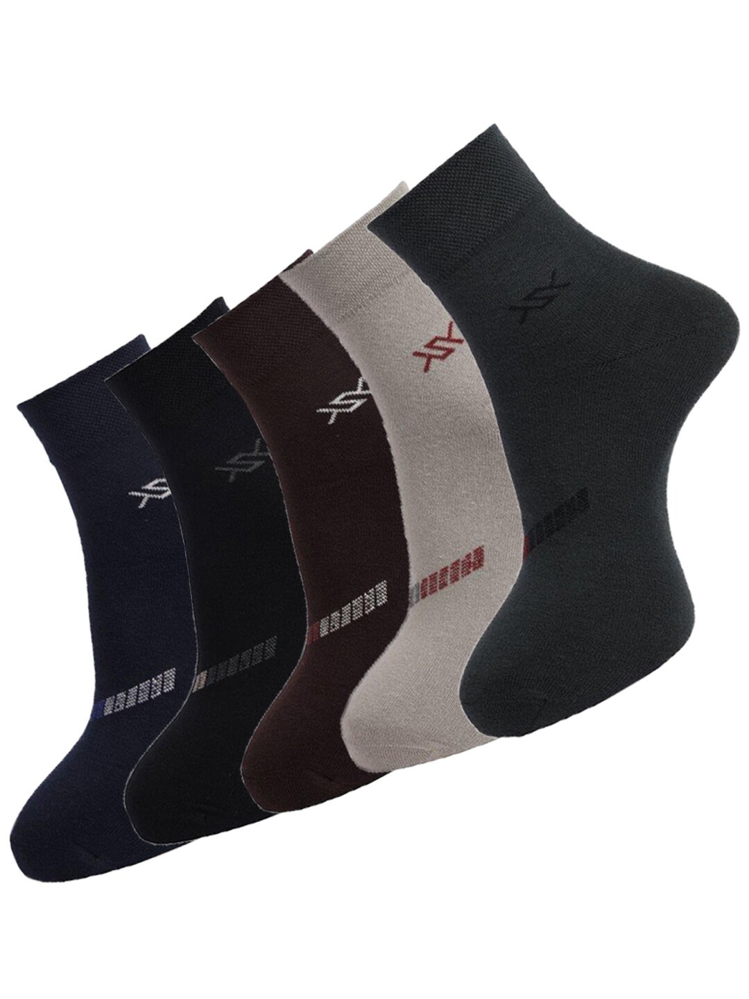 

Dollar Socks Men Pack Of 3 Assorted Above Ankle Length Socks