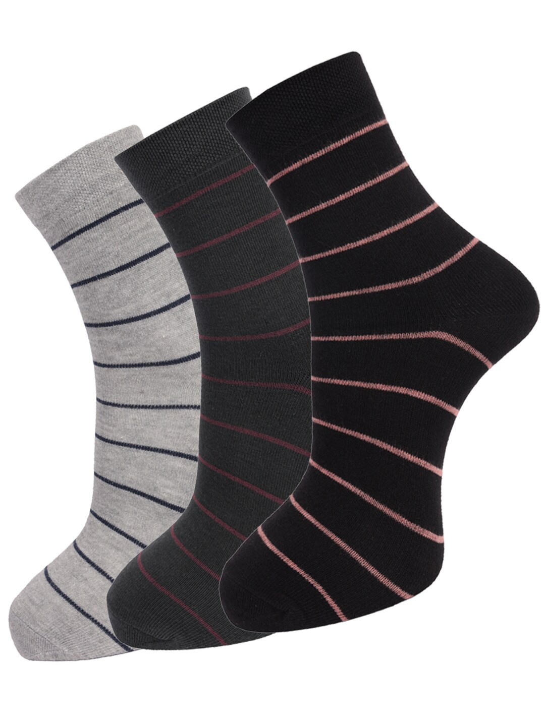 

Dollar Socks Men Pack of 3 Assorted Full-Length Socks, Black