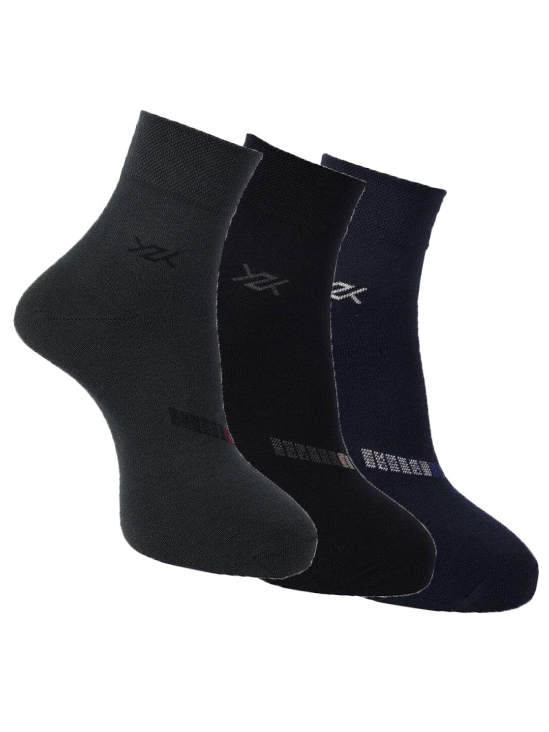 

Dollar Socks Men Pack Of 3 Assorted Ankle Length Cotton Socks