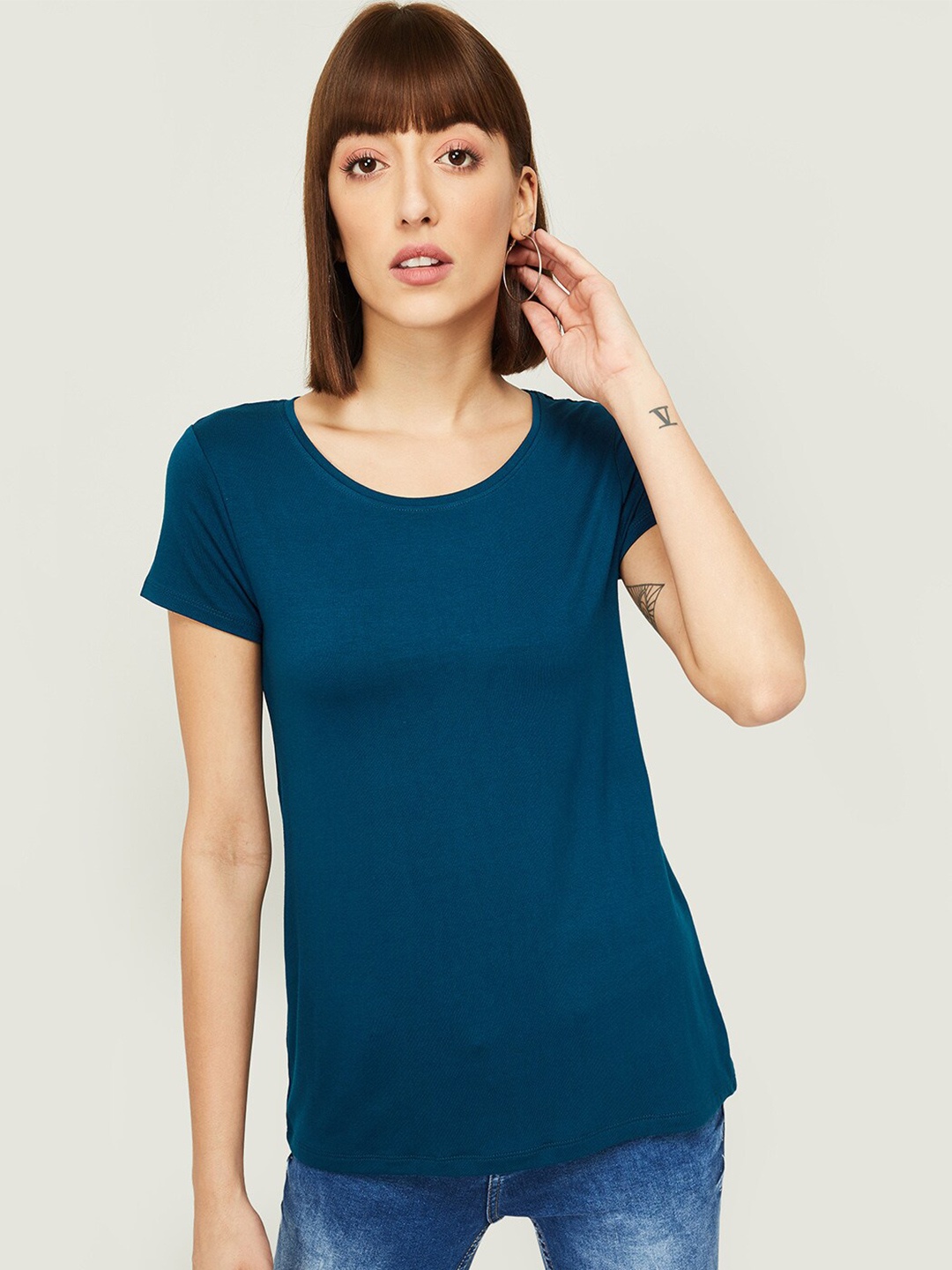 

Fame Forever by Lifestyle Women Teal T-shirt