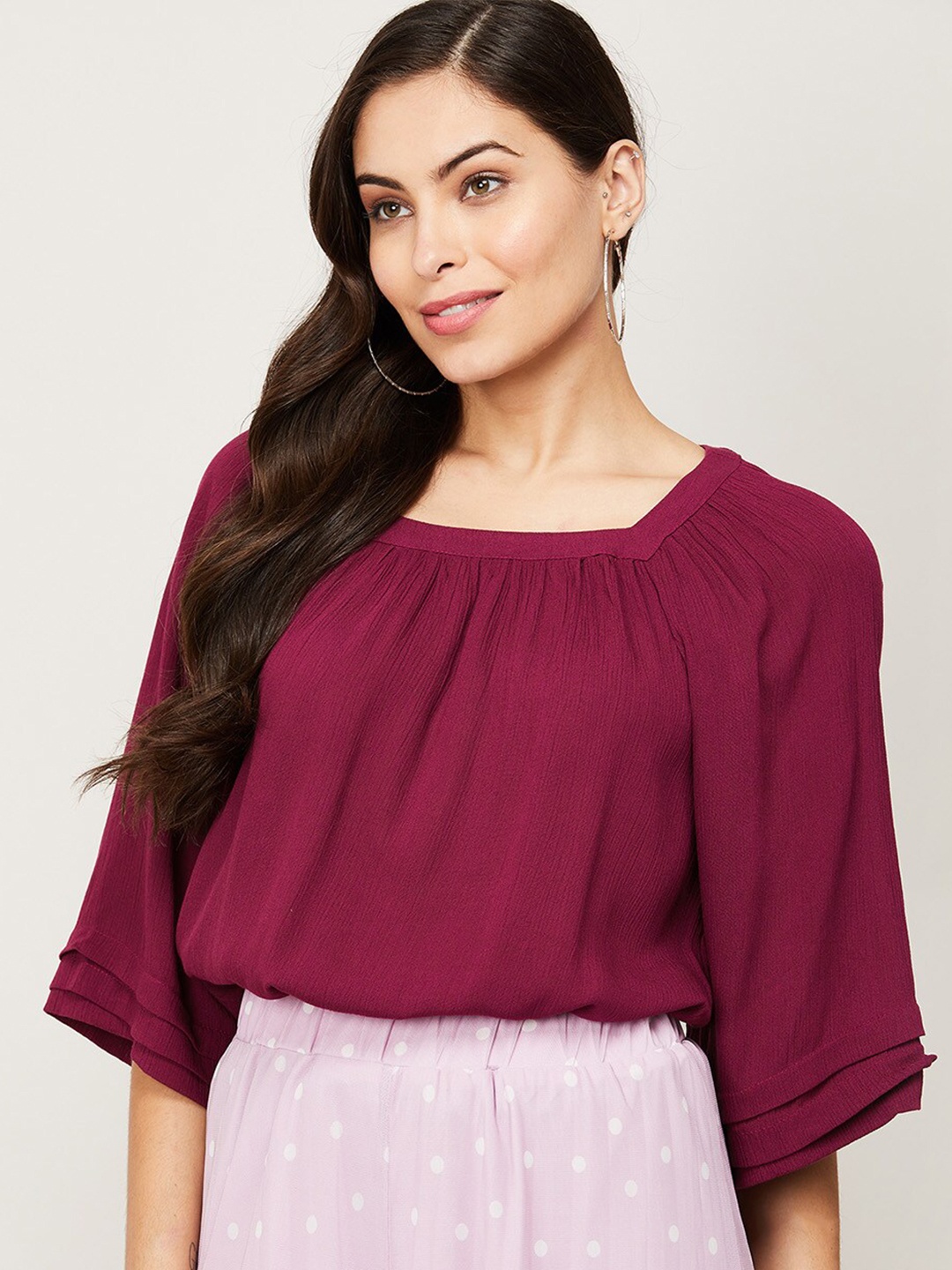 

Fame Forever by Lifestyle Women Red Layered Top