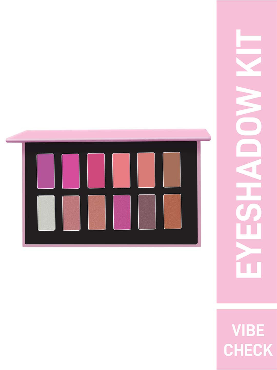

MyGlamm POPxo 12 Alcohol Free Eyeshadow Kit 30 g - Vibe Check, Pink