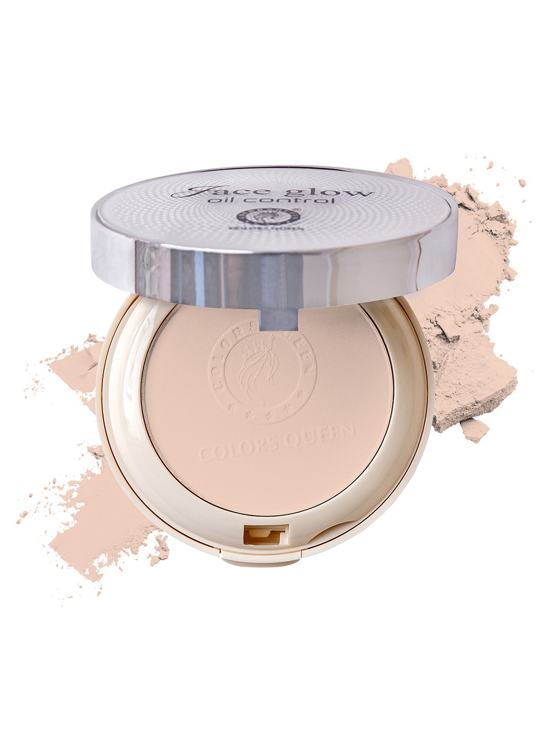 

Colors Queen Face Glow 2-in-1 Oil Control Compact - Ivory 02, Beige