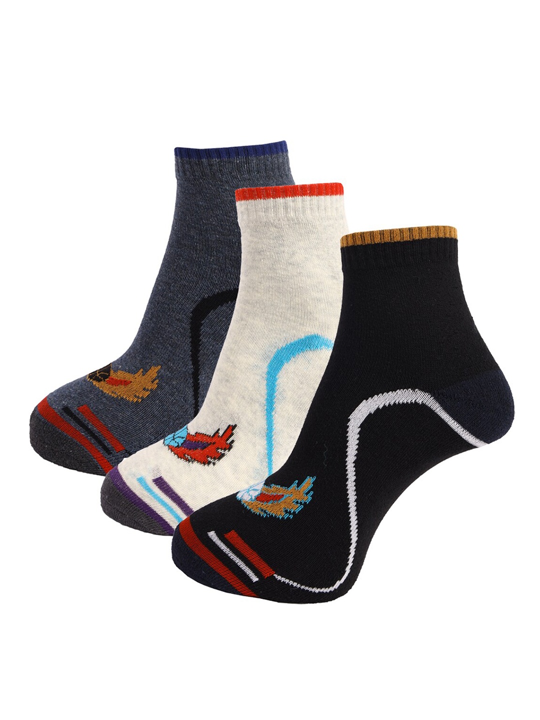 

Dollar Socks Men Assorted Cotton Pack Of 3 Above Ankle Length Socks