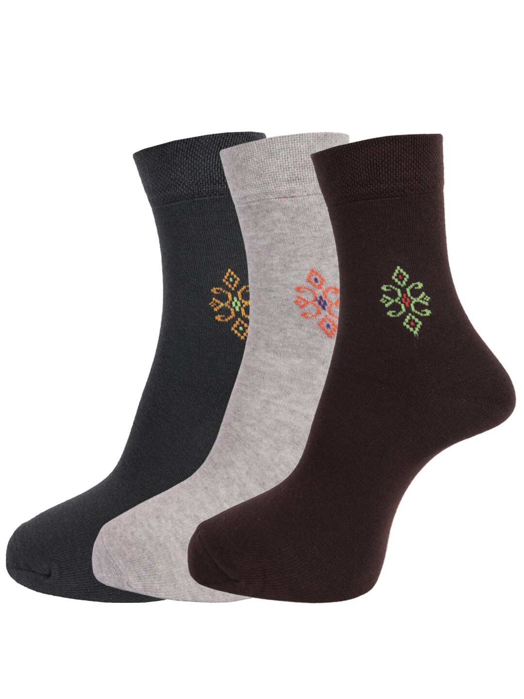 

Dollar Socks Men Pack of 3 Assorted Patterned Cotton Socks