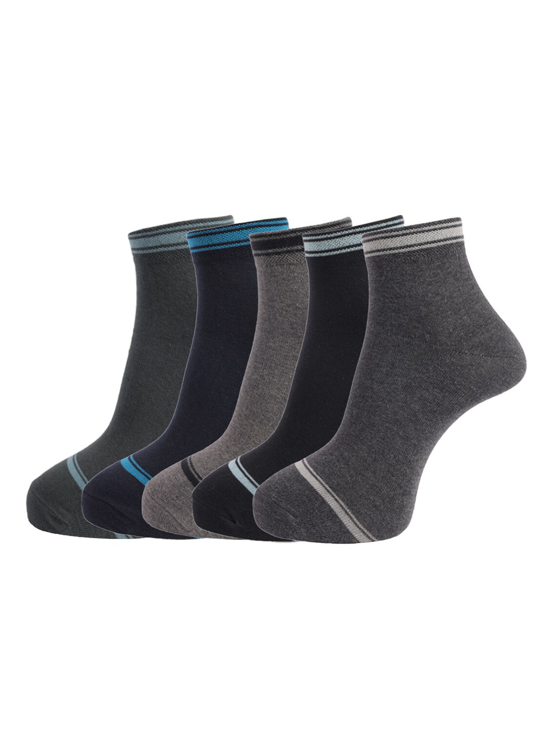 

Dollar Socks Men Pack Of 5 Assorted Ankle-Length Socks