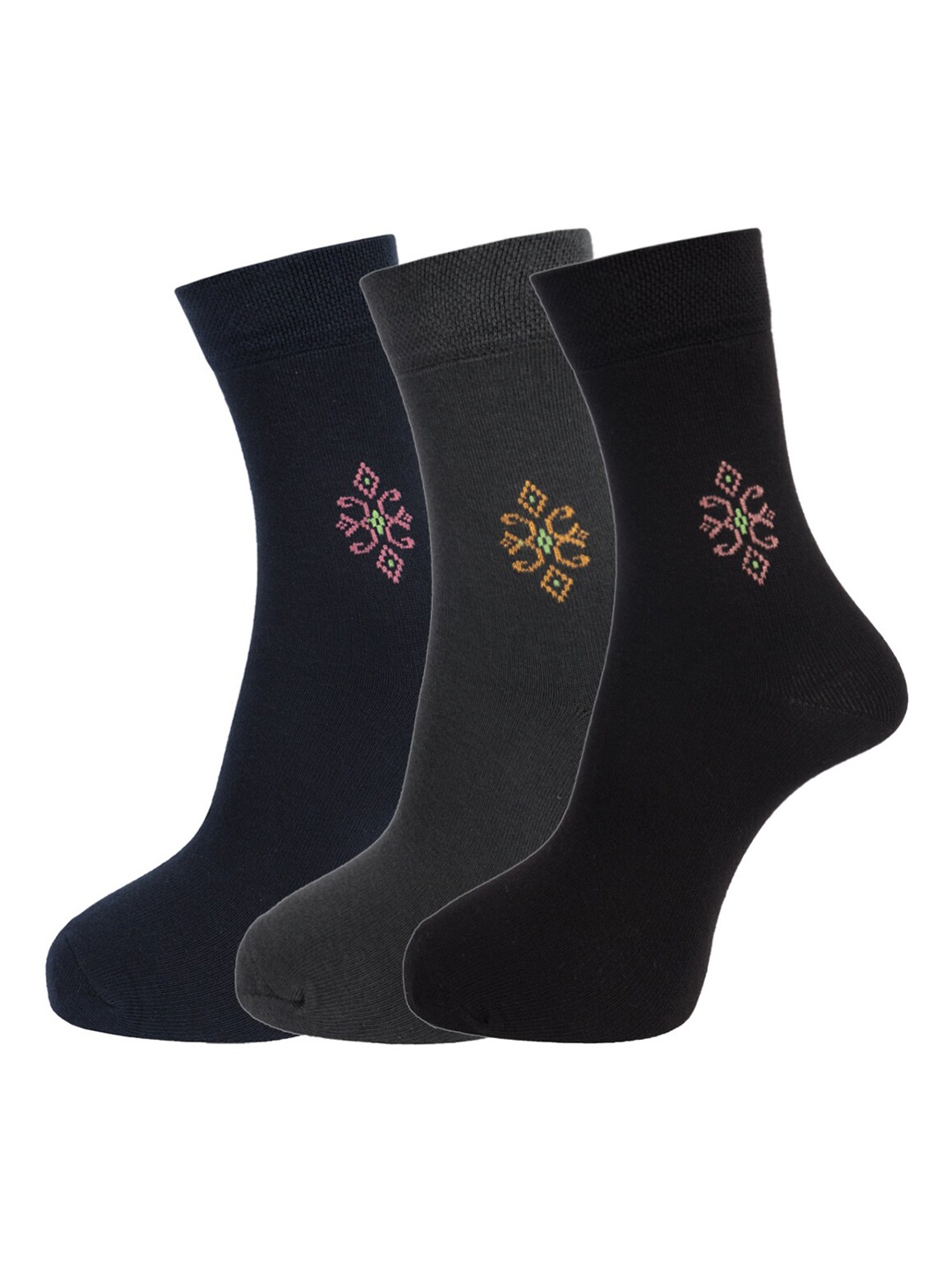 Dollar Socks Men Pack Of 3 Assorted Full Length Socks