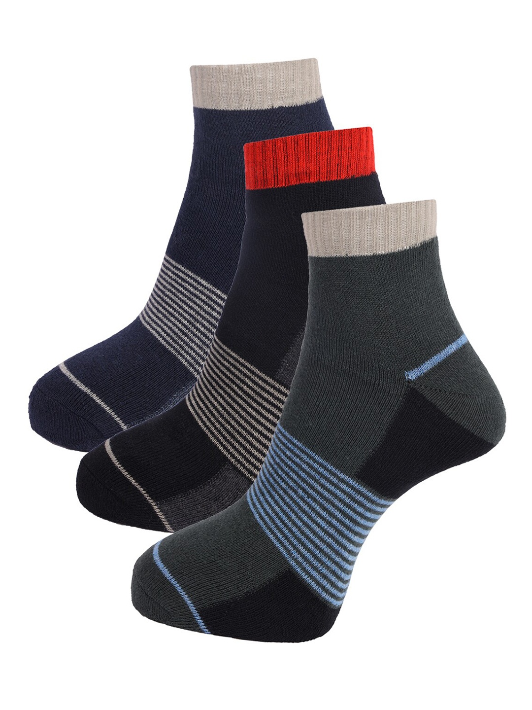 

Dollar Socks Men Pack Of 3 Assorted Cotton Above Ankle Length Socks