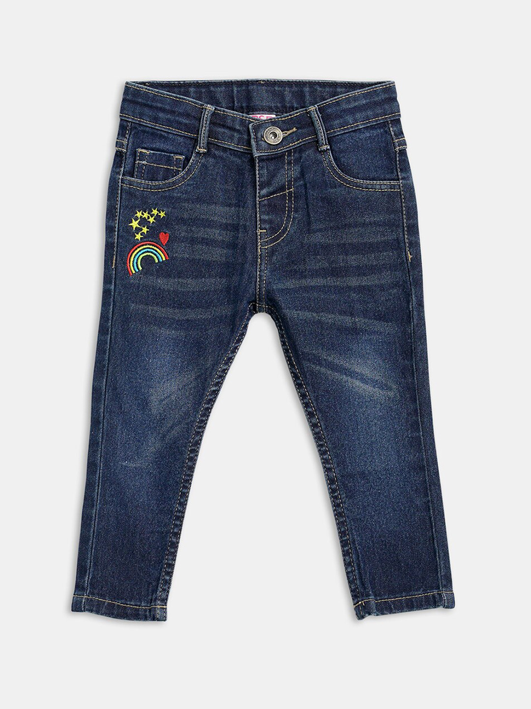 

R&B Girls Blue Slash Knee Jeans