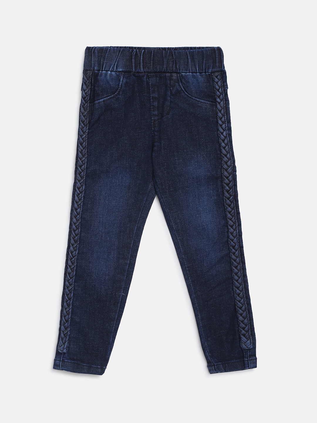 

R&B Kids-Girls Blue Light Fade Regular fit mid-rise Clean look Jeans