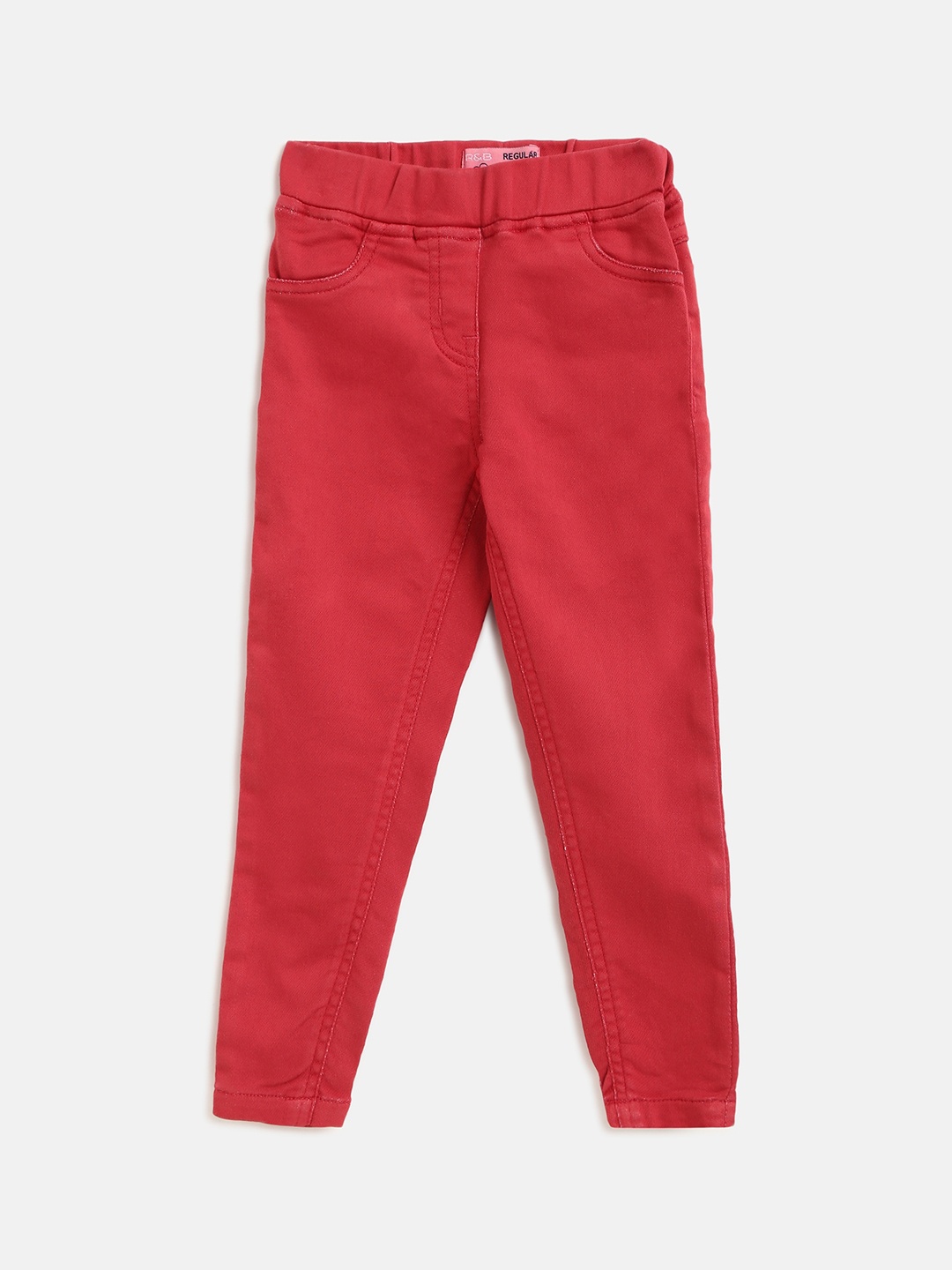 

R&B Kids-Girls Red Jeggings