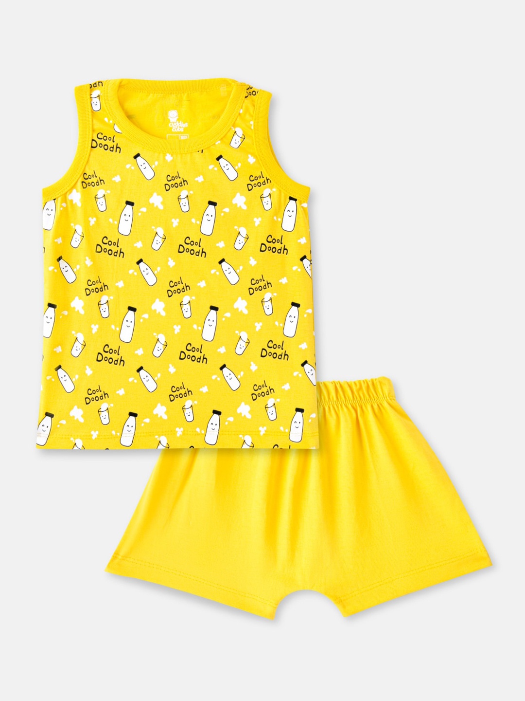 

Cuddles for Cubs Unisex Kids Yellow Clothing Set
