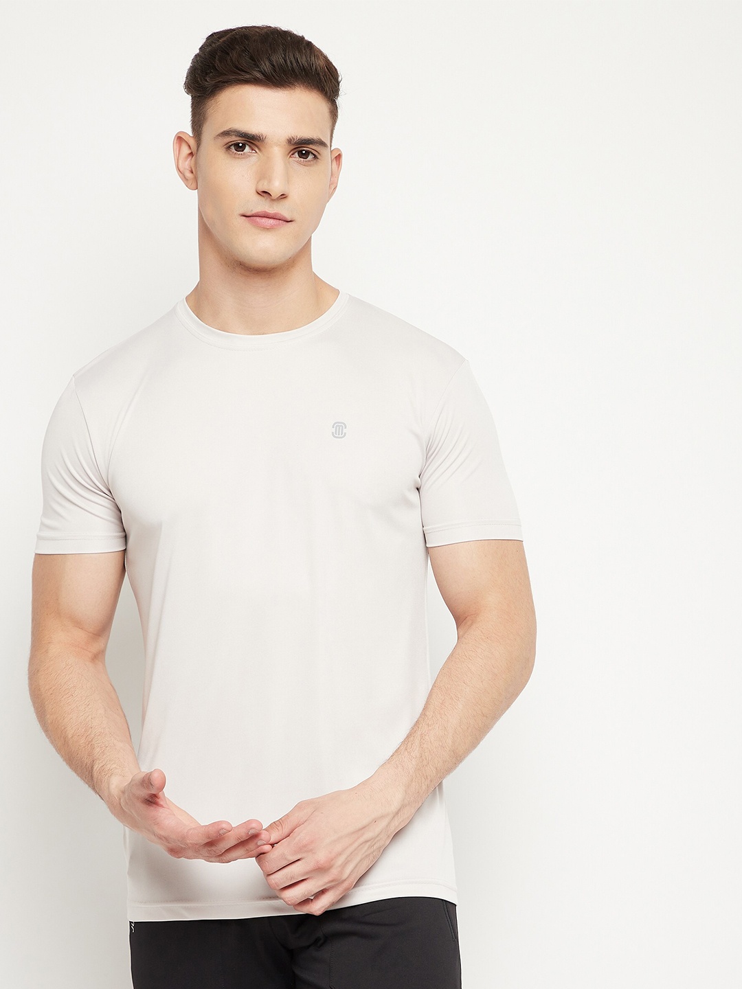 

MOZAFIA Men Grey T-shirt
