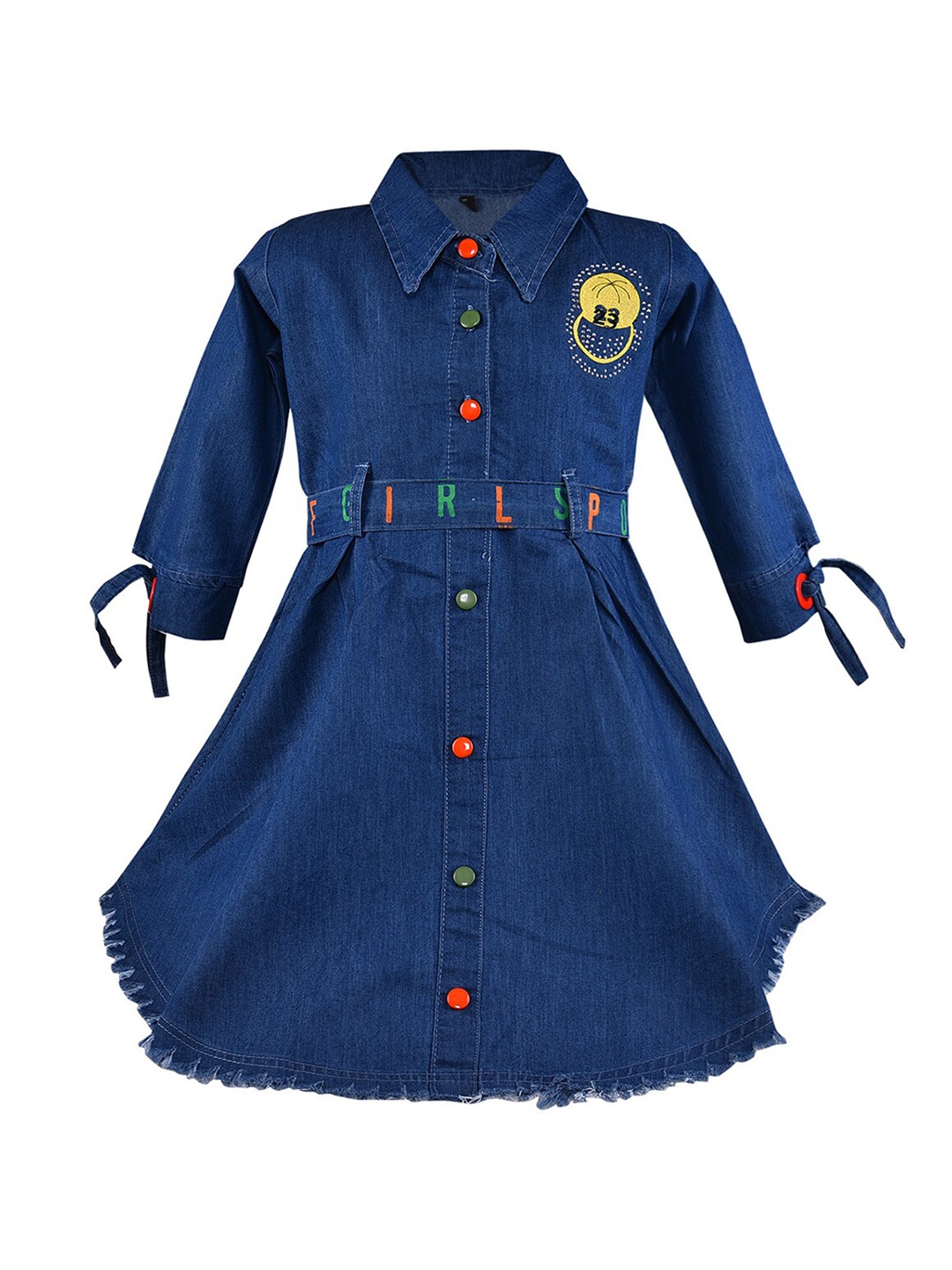 

Wish Karo Yellow Denim Dress