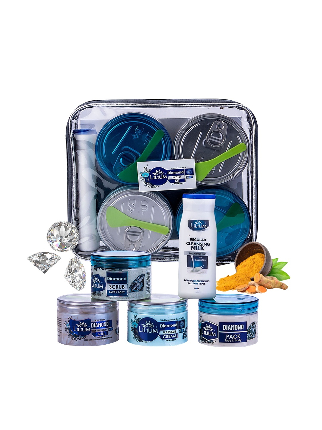 

Lilium Diamond Facial Kit With Diamond Dust, Off white