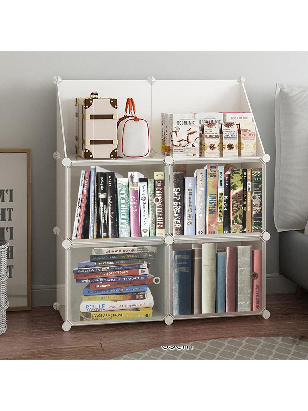 

Sasimo White 4 door Multi-Purpose Rack Organiser