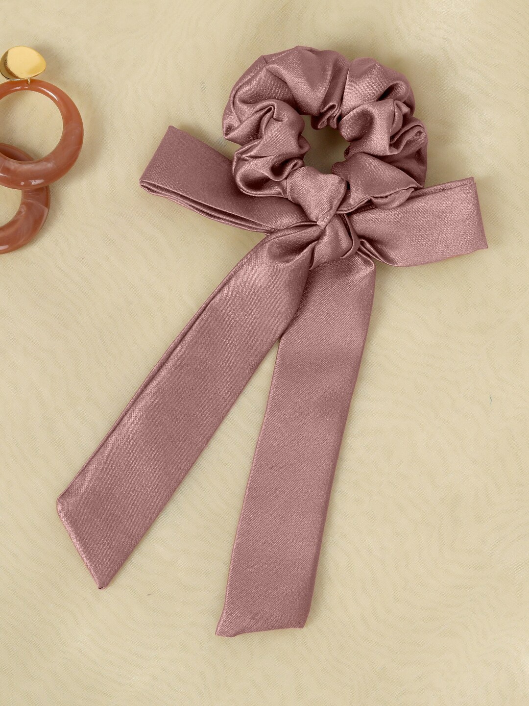 

Mueras Women Rose Satin Hair Ribbon Scrunchie