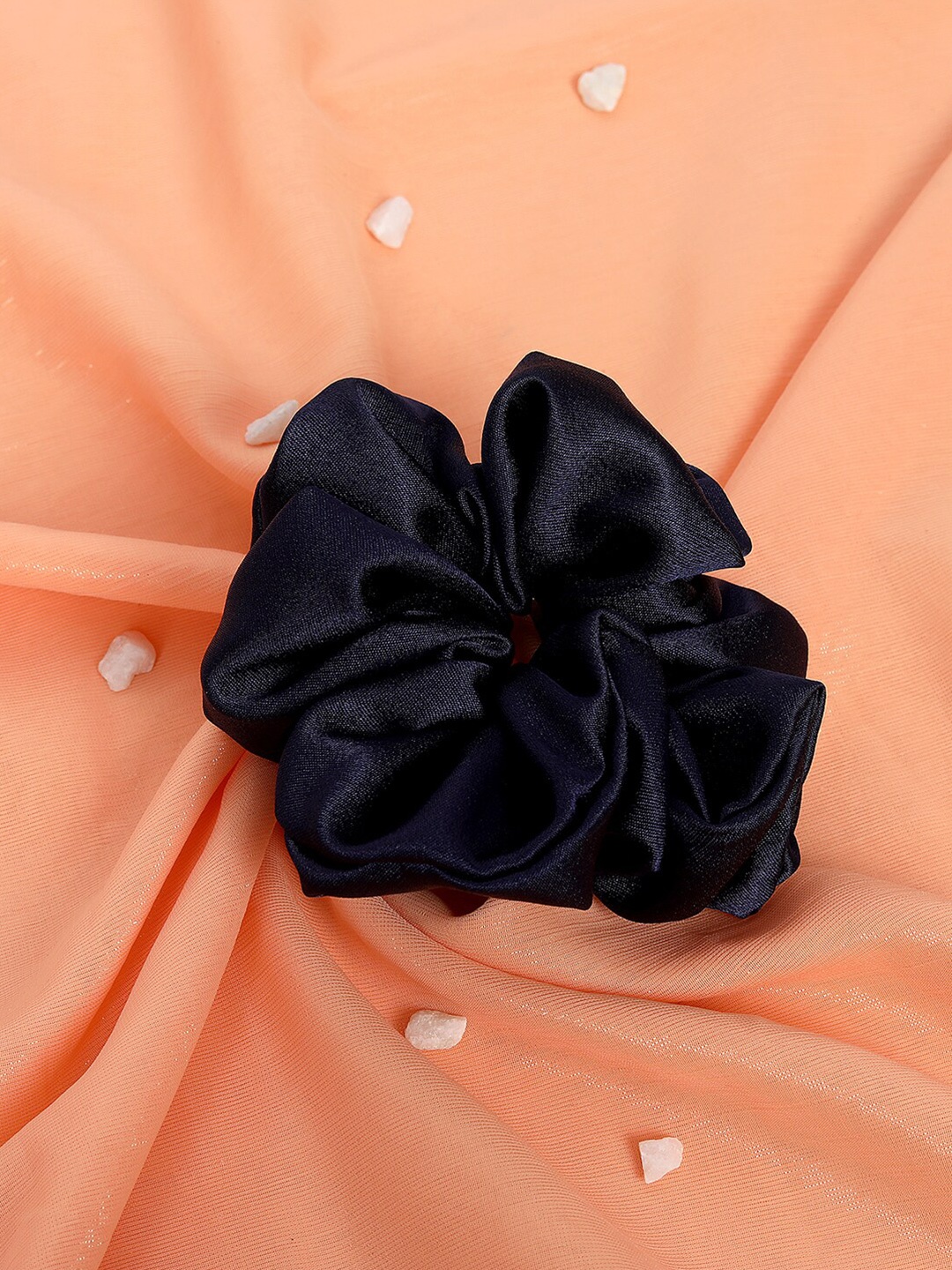 

Mueras Women Navy Blue XL Satin Scrunchie