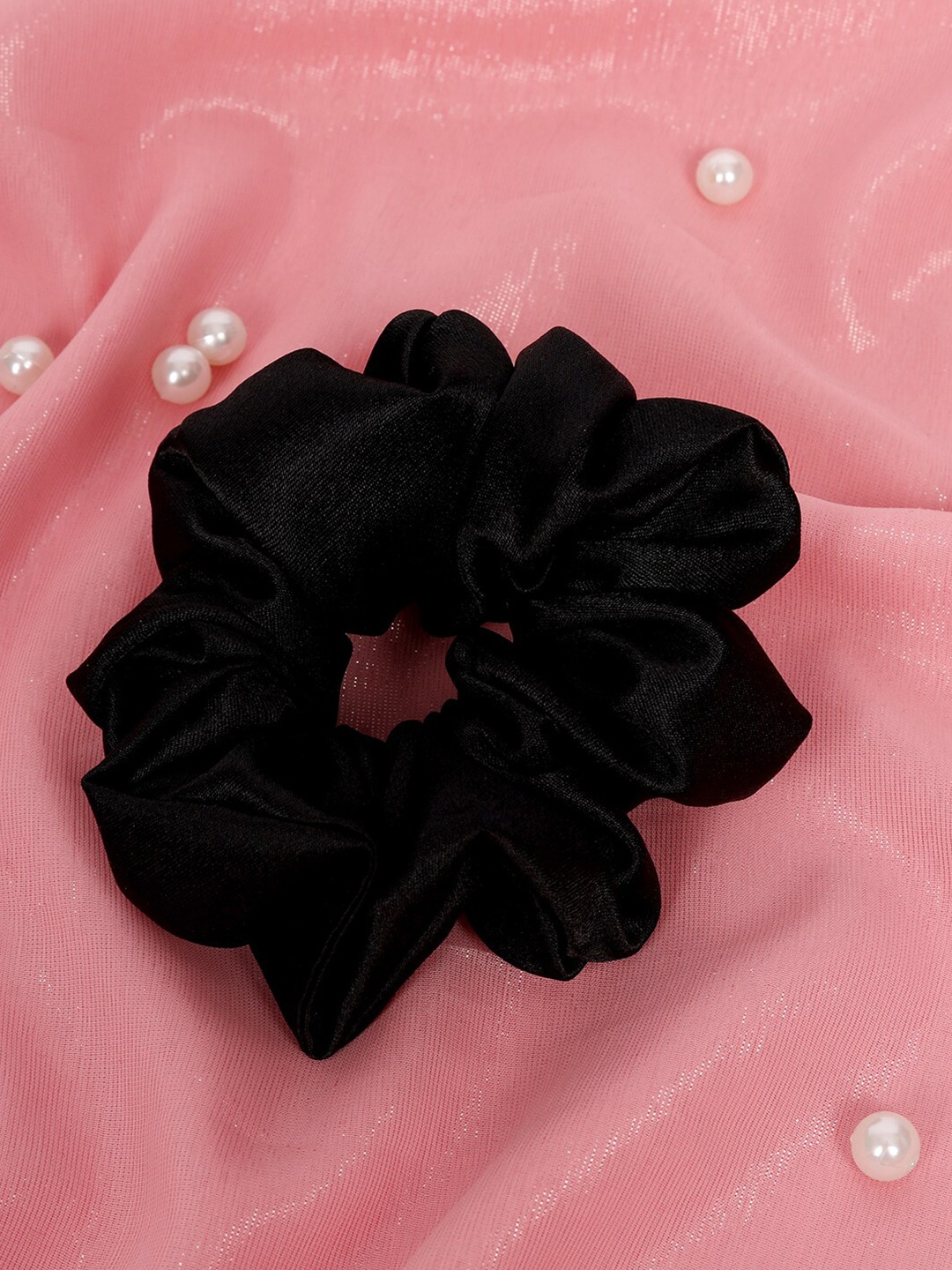 

Mueras Women Black XL Satin Scrunchie
