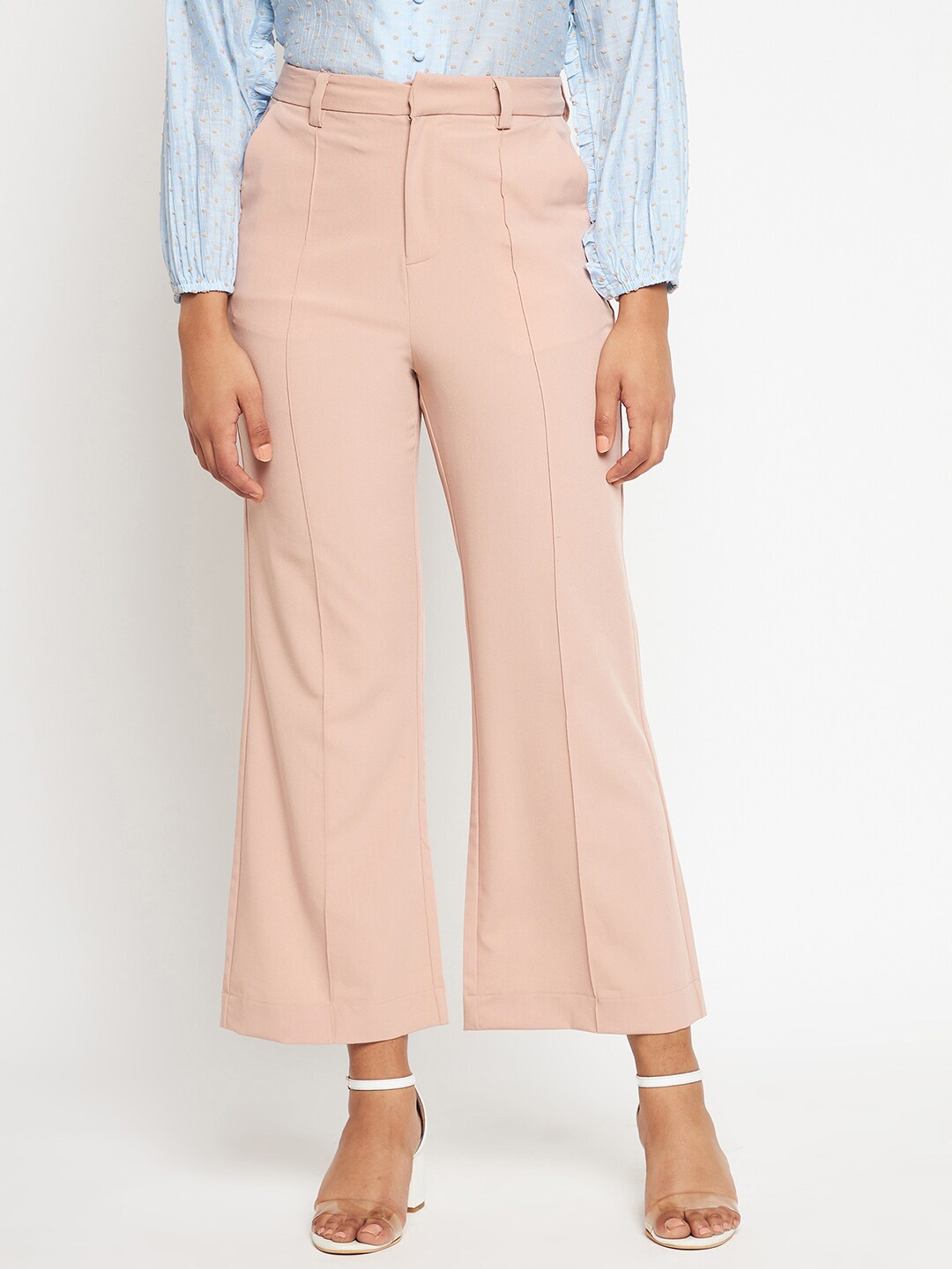 

Madame Women Peach-Coloured Palazzos