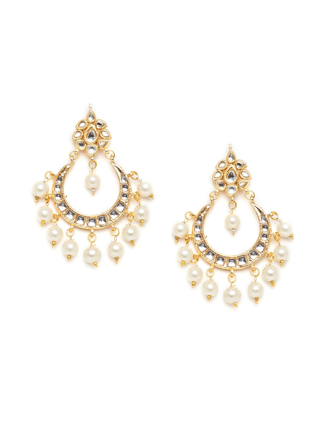 

Bamboo Tree Jewels Gold-Toned Classic Drop Earrings