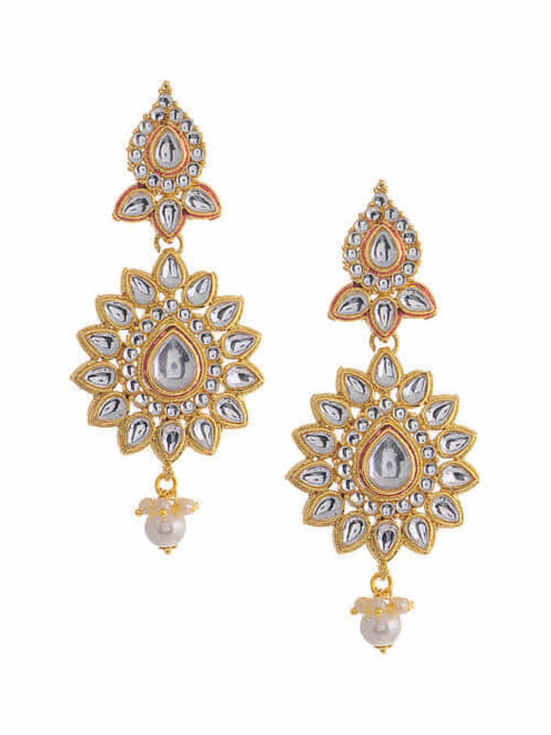 

Bamboo Tree Jewels Gold-Toned Classic Drop Earrings