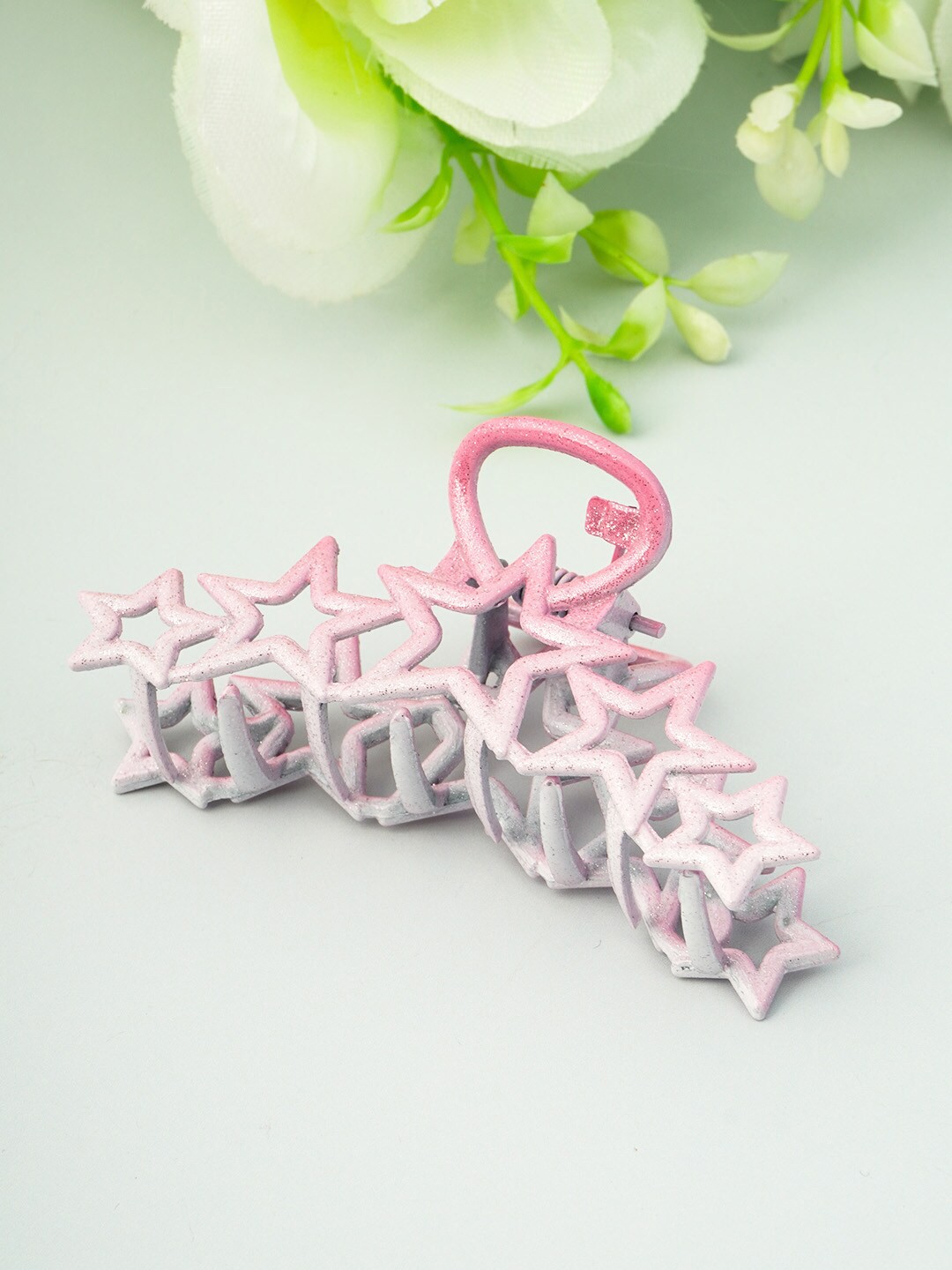 

Ferosh Women Pink & Grey Claw Clip