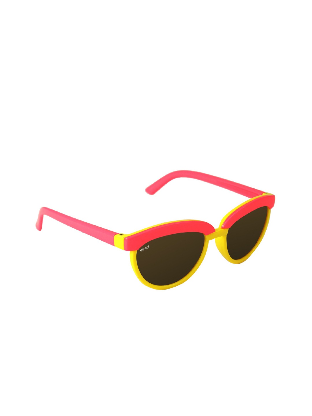 

Spiky Unisex Kids Black Lens & Pink Cateye Sunglasses With Polarized Lens