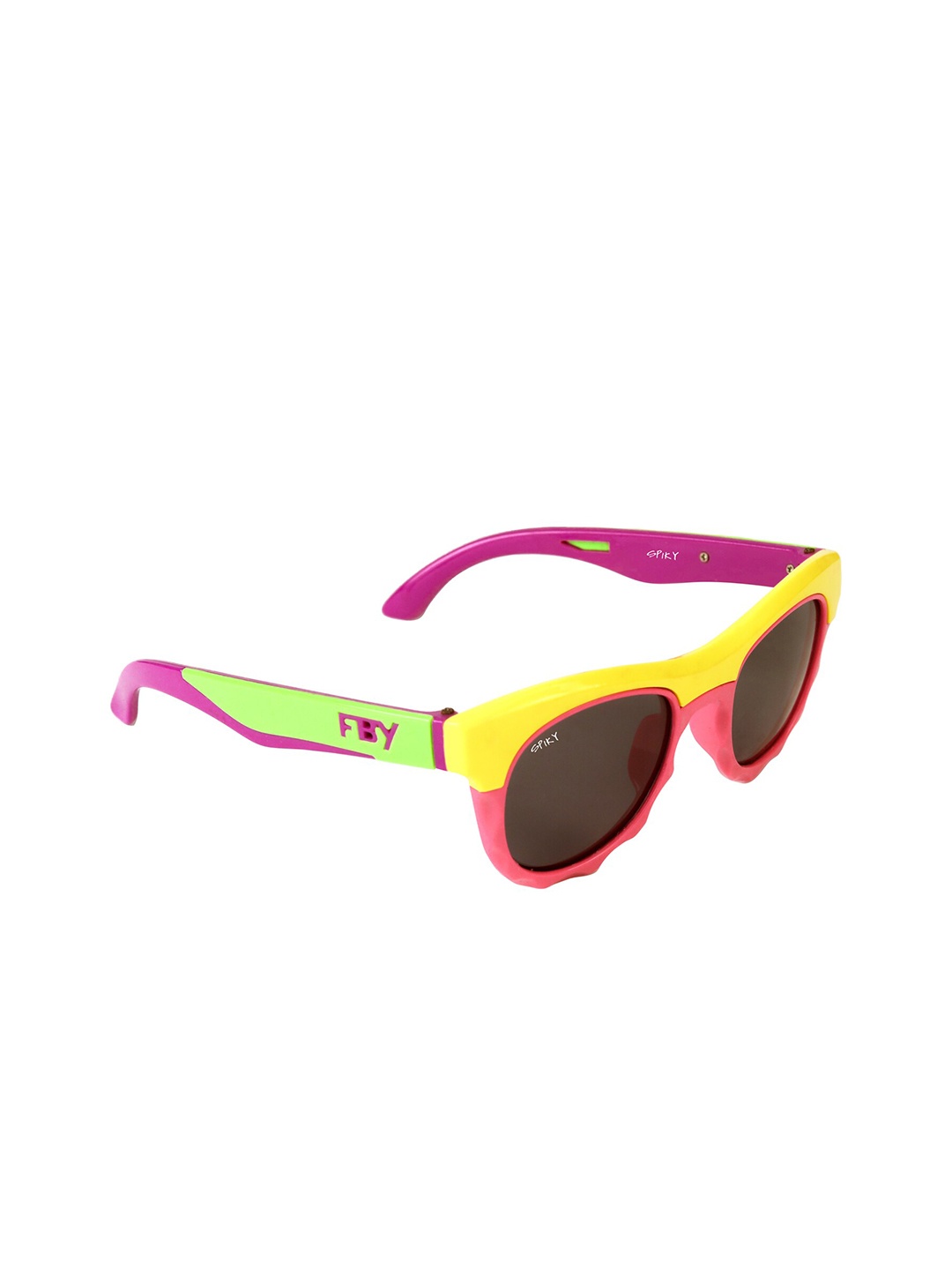 

Spiky Unisex Kids Grey Lens & Yellow Oval Sunglasses with Polarised Lens