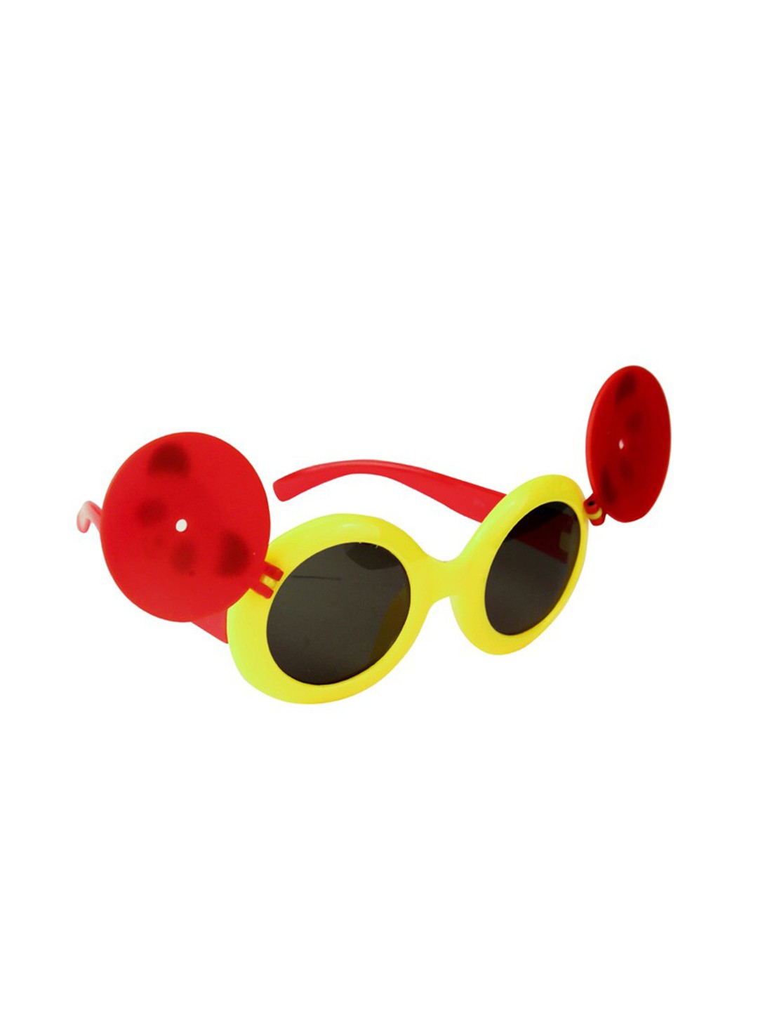 

Spiky Unisex Kids Black Lens & Yellow Round Sunglasses with Polarised Lens
