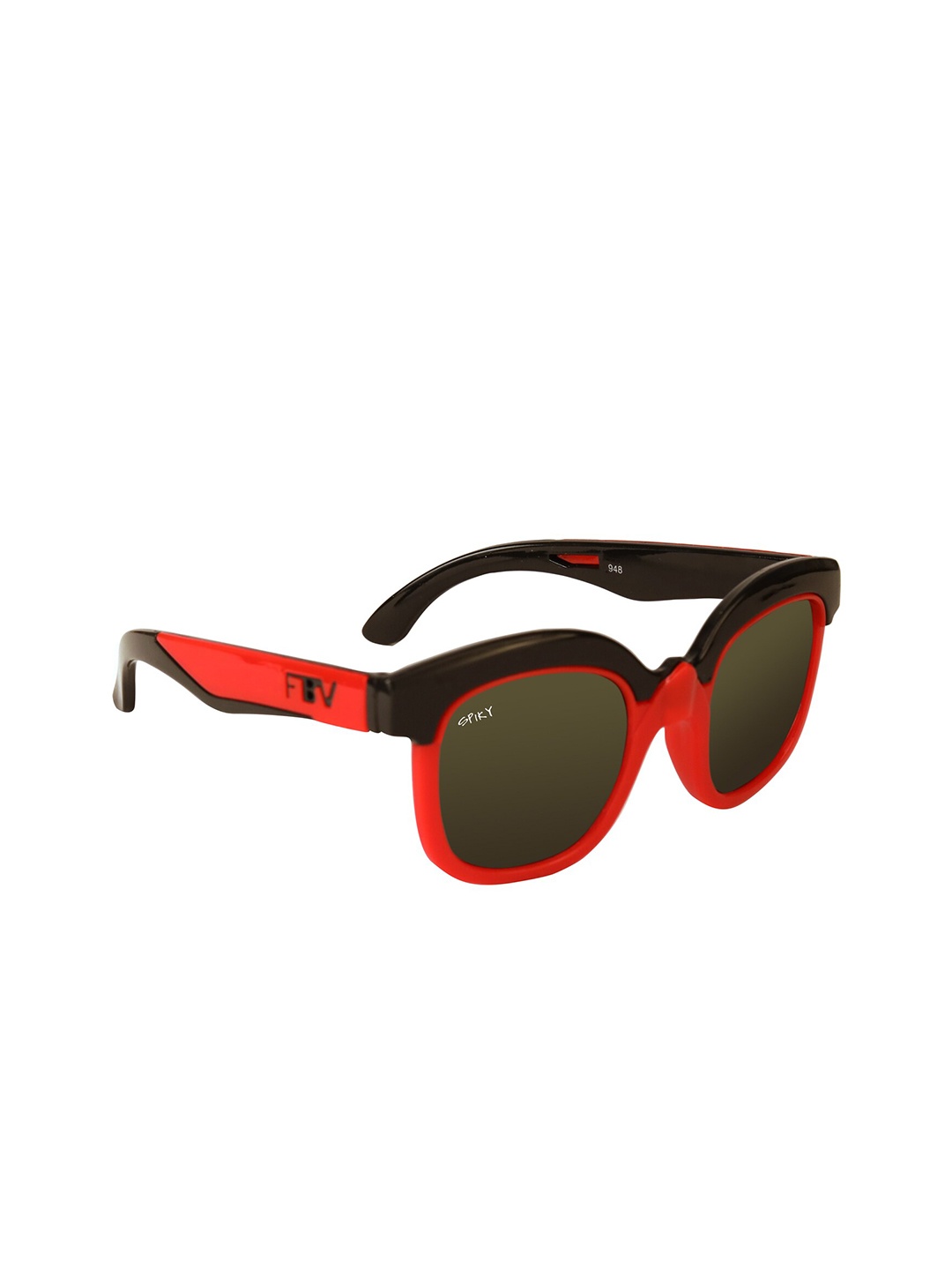 

Spiky Unisex Kids Black Lens & Black Square Sunglasses with Polarised Lens