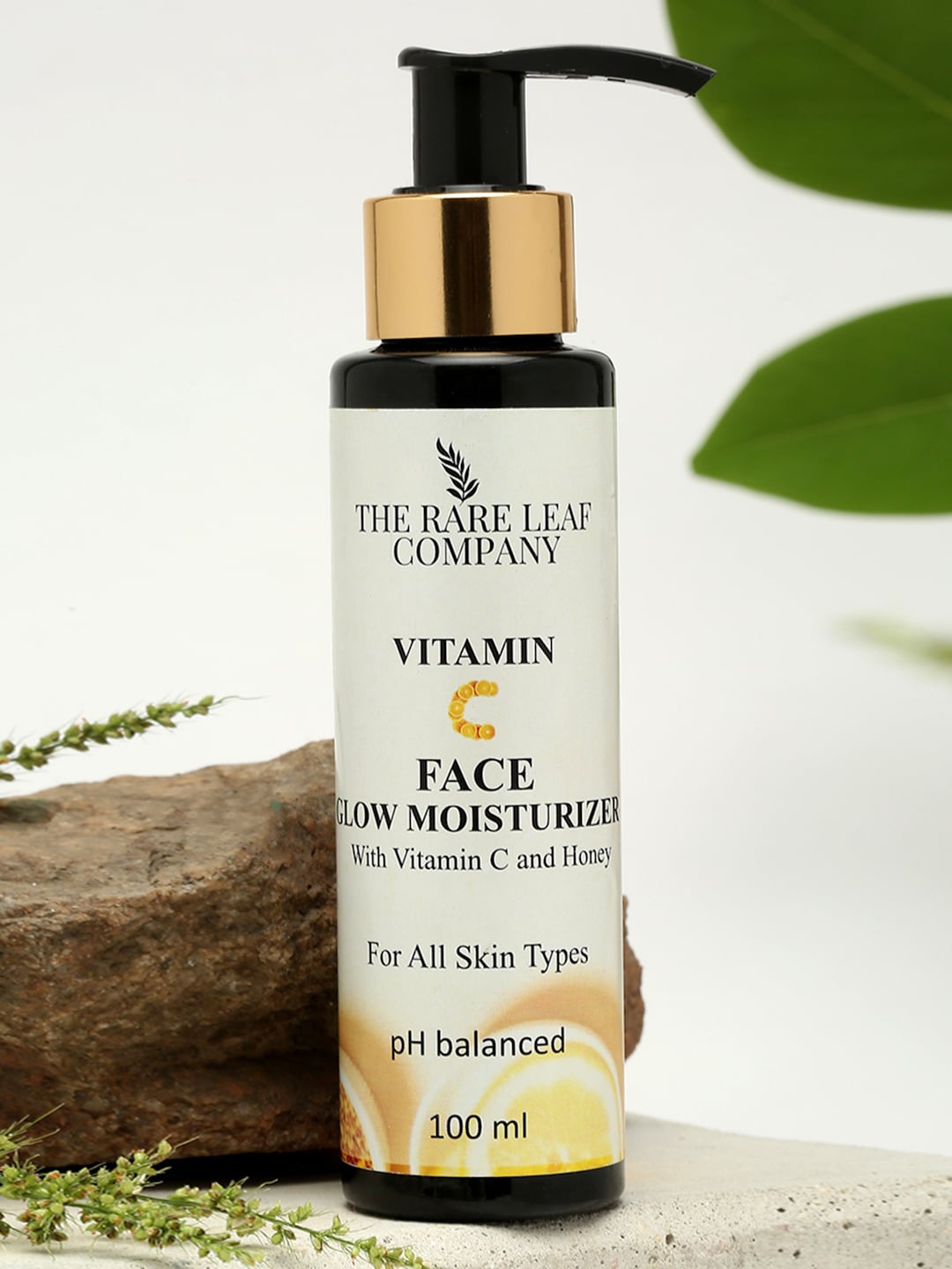 

THE RARE LEAF COMPANY Vitamin C And Honey Face Glow Moisturizer - 100ml, White