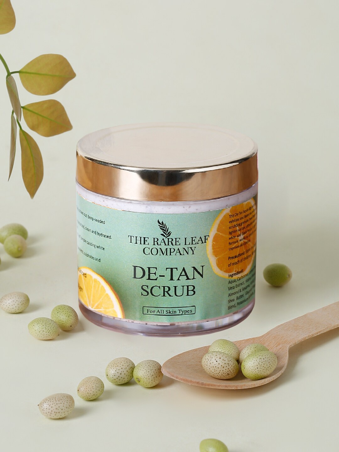 

THE RARE LEAF COMPANY De Tan Scrub 100gm, Green