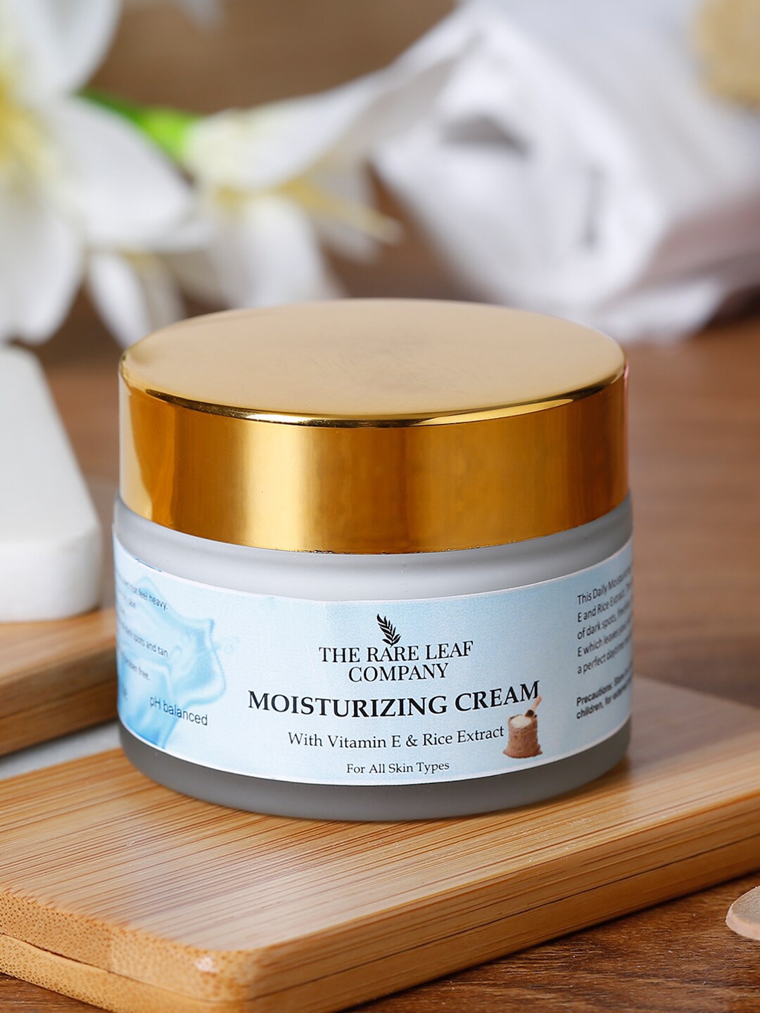 

THE RARE LEAF COMPANY Vitamin E Face Moisiturizer 50gm, White