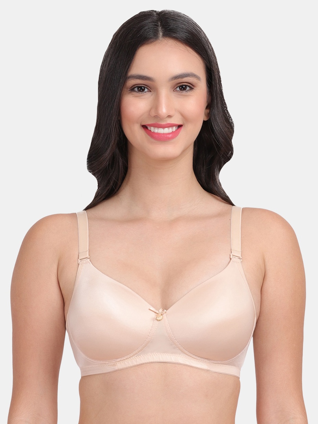 

Amour Secret Beige Bra Lightly Padded Medium Coverage T-Shirt Bra