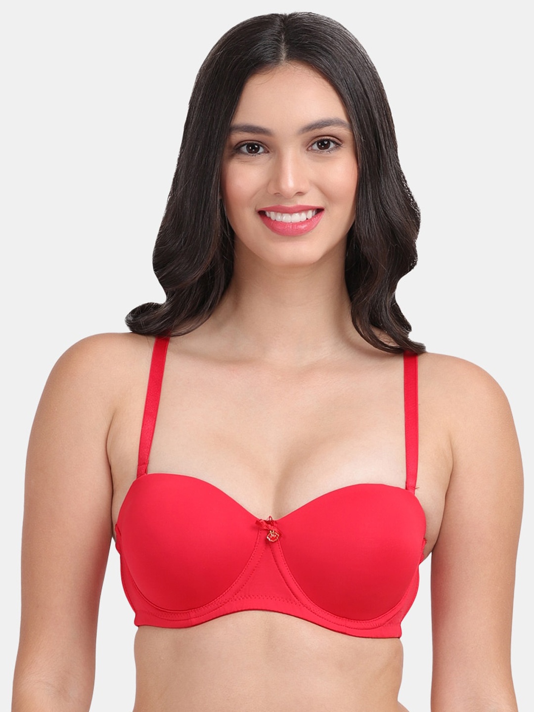 

Amour Secret Women Red Underwired Lightly Padded Push-Up Bra