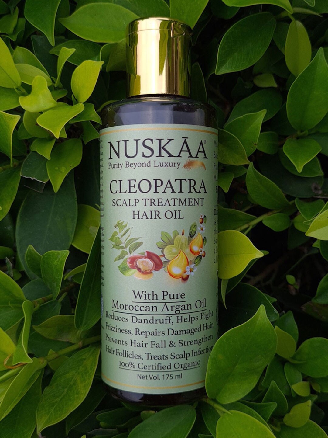 

NUSKAA Cleopatra Antisceptic Scalp Treatment Hair Oil 175ml, Green