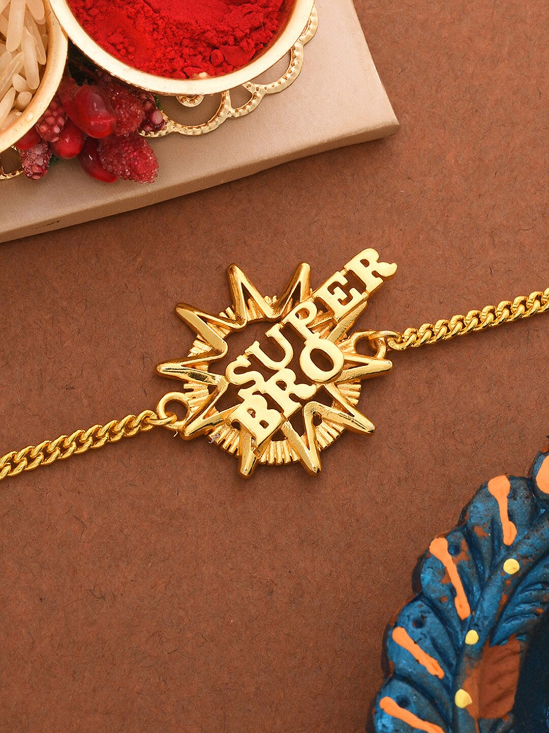 

Voylla Super Bro Fabulous Rakhi, Gold
