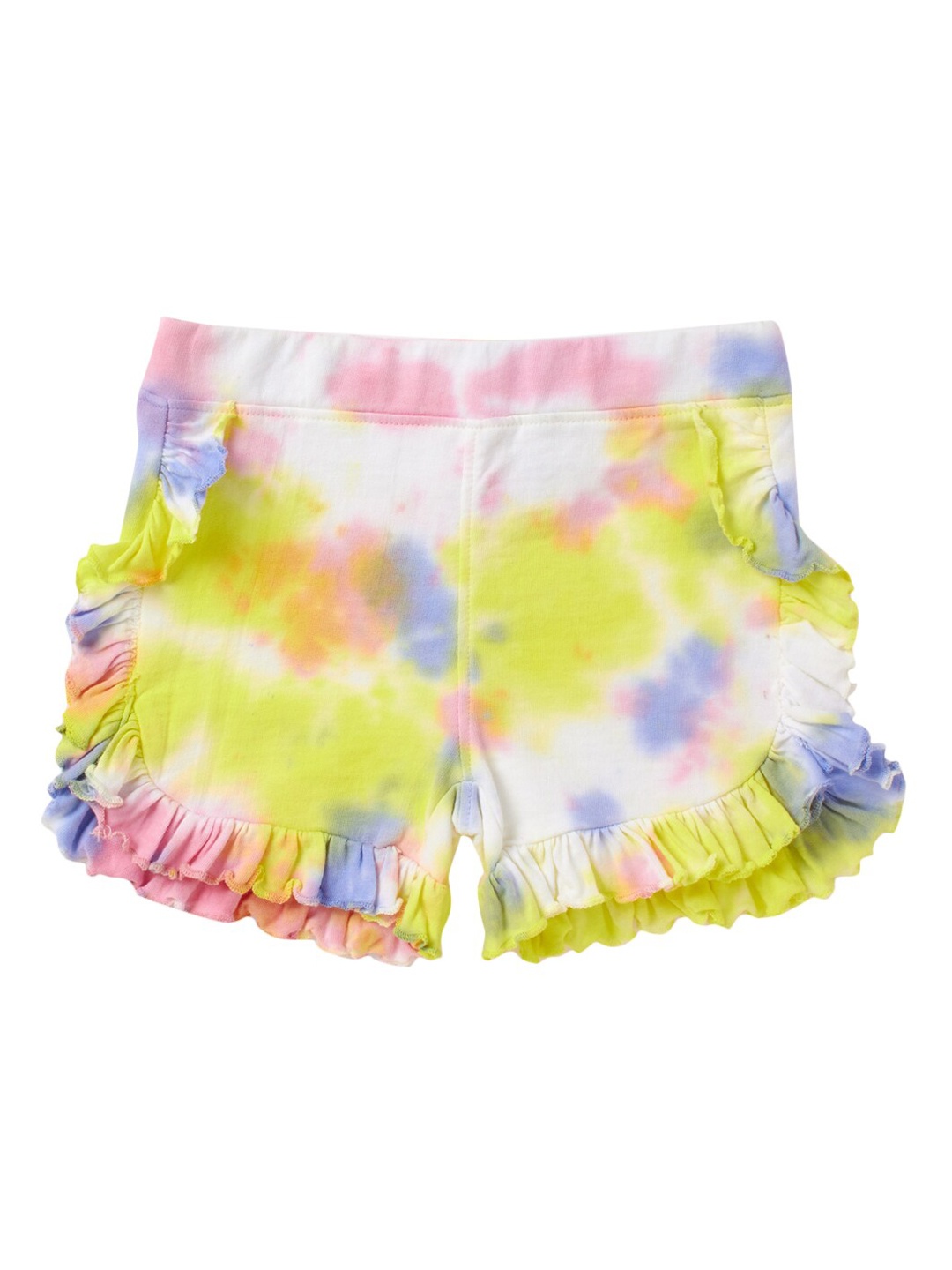 

Cub McPaws Girls Yellow Printed Shorts