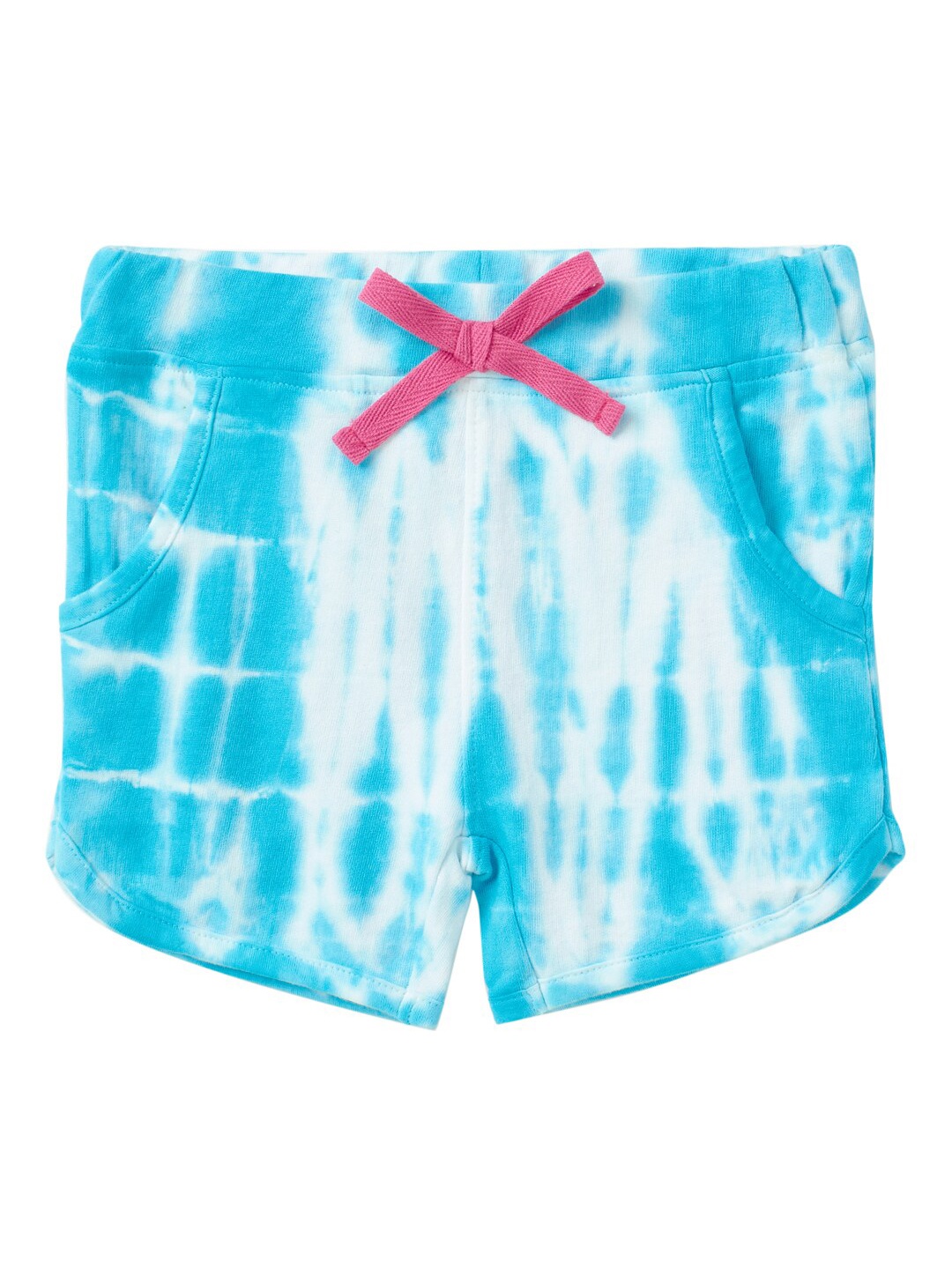 

Cub McPaws Girls White & Blue Printed Shorts