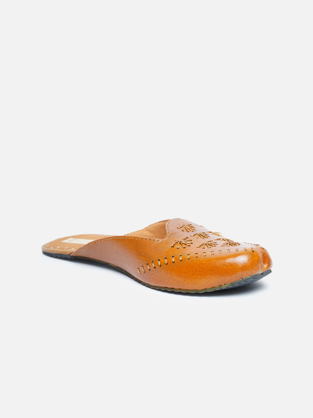 

Ta Chic Women Brown Ethnic Laser Cuts Flats