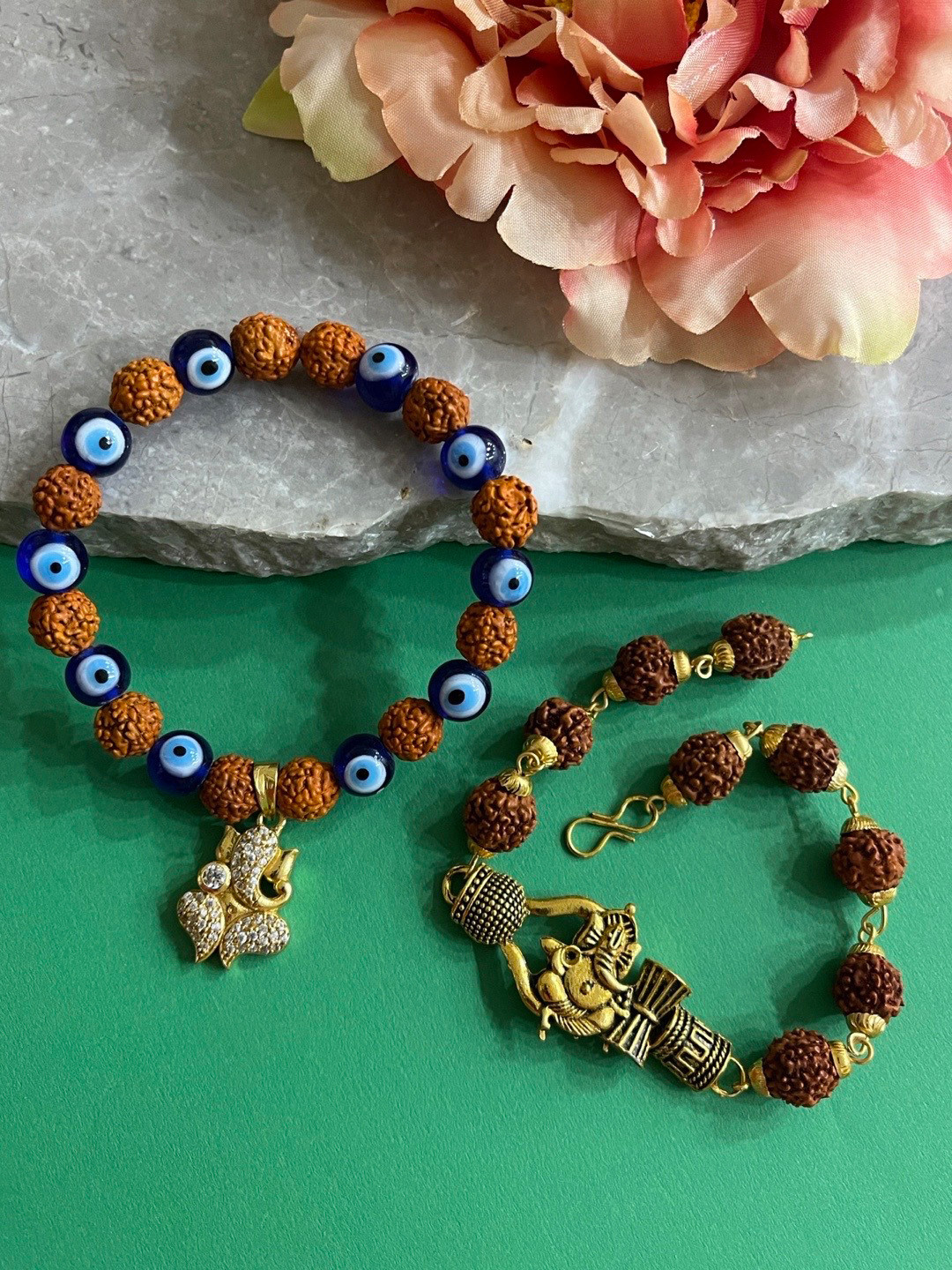 

Digital Dress Room Set of 2 Bracelet Style Rakhi, Multi