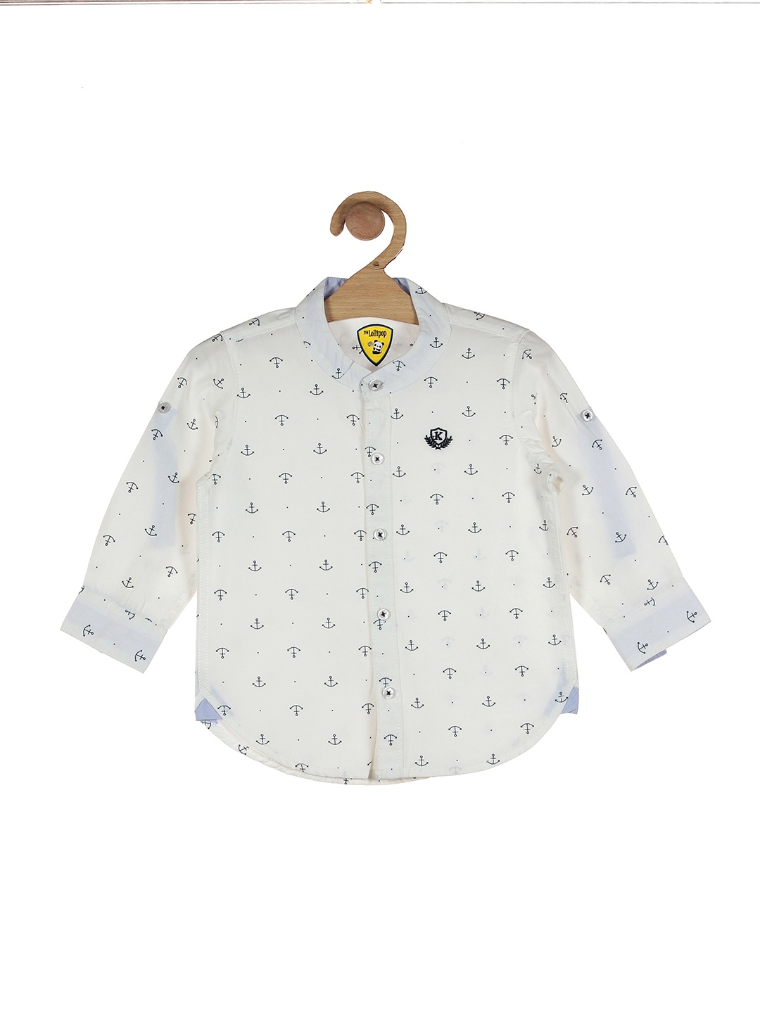 

Lil Lollipop Boys White Printed Casual Shirt
